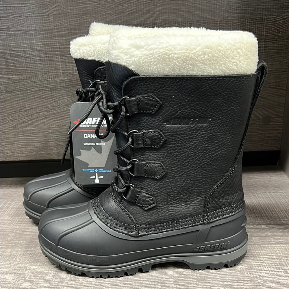Women's Baffin Canada Winter Boots (Black) - Size 7